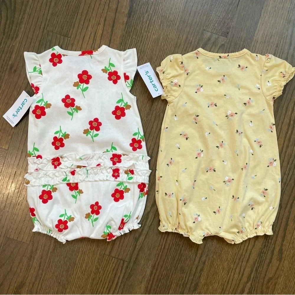 NEW Carter’s - Set of 2 Floral Onesies